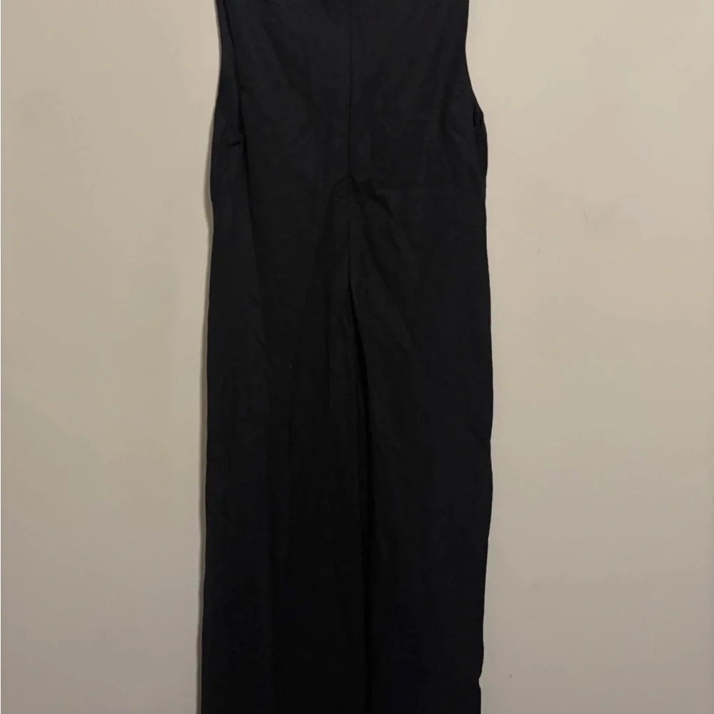 Abercrombie & Fitch Black Sleeveless V-Neck Maxi Dress